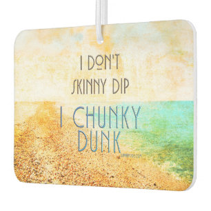 SlipperyJoe's warm idyllic beach scene campy skinn Car Air Freshener