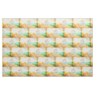 SlipperyJoe's warm idyllic beach scene campy skinn Fabric