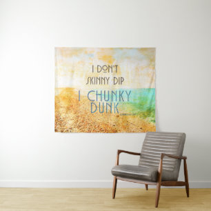 SlipperyJoe's warm idyllic beach scene campy skinn Tapestry
