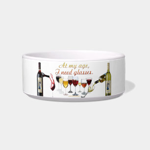 SlipperyJoe's wine drinkware cheeky pun red white Bowl