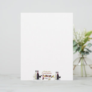 SlipperyJoe's wine drinkware cheeky pun red white Custom Letterhead