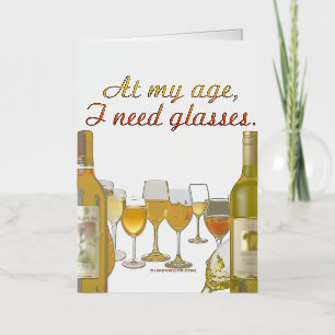 SlipperyJoe's wine drinkware cheeky pun red white Foil Greeting Card