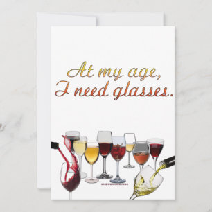 SlipperyJoe's wine drinkware cheeky pun red white  Holiday Card