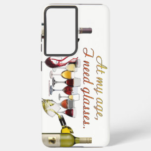 SlipperyJoe's wine drinkware cheeky pun red white  Samsung Galaxy Case