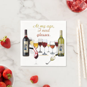 SlipperyJoe's Wine Glasses fermented grapes wine p Napkin