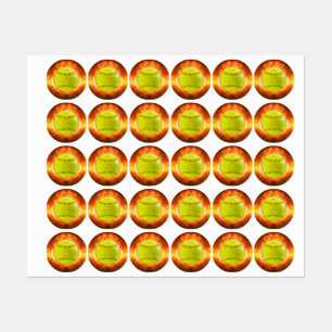 SlipperyJoe's yellow softball fireball flames rasp