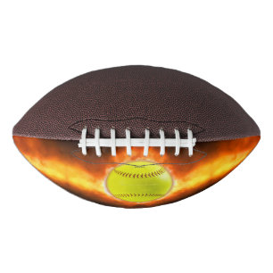 SlipperyJoe's yellow softball fireball flames rasp American Football