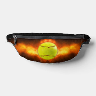 SlipperyJoe's yellow softball fireball flames rasp Bum Bags