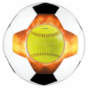SlipperyJoe's yellow softball fireball flames rasp Football