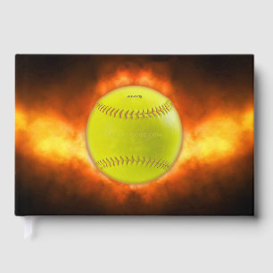 SlipperyJoe's yellow softball fireball flames rasp Guest Book