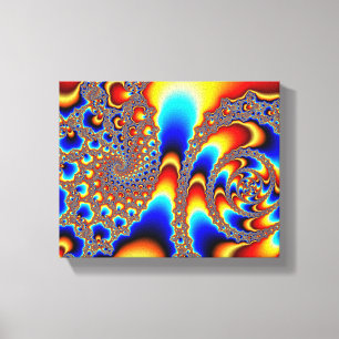 Slipping Through - Fractal Art Canvas Print