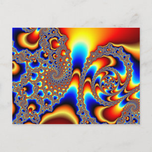 Slipping Through - Fractal Art Postcard