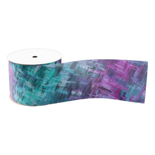 slipstream digihatch - teal and purple : grosgrain ribbon