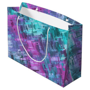slipstream digihatch - teal and purple : large gift bag