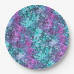 slipstream digihatch - teal and purple : paper plate