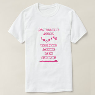 SLITHER, White Pink Sarcastic Snake Unisex Men's T-Shirt