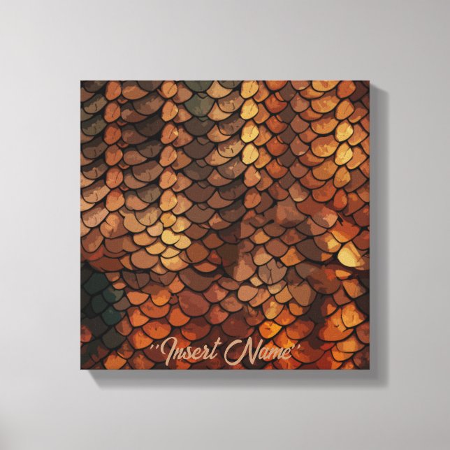 Slithering Chic Canvas Print (Front)