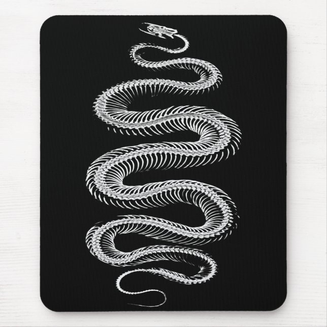 Slithering Snake Skeleton Mouse Mat (Front)