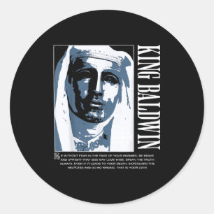 Sliver Mask King Baldwin Iv Meme The Leper King Wa Classic Round Sticker