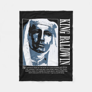 Sliver Mask King Baldwin Iv Meme The Leper King Wa Fleece Blanket