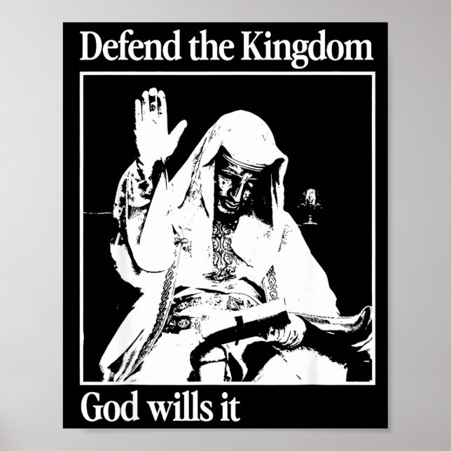 Sliver Mask King Baldwin Iv Meme The Leper King Wa Poster (Front)