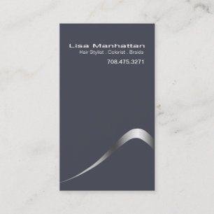 Sliver Sophisticated Business Card template