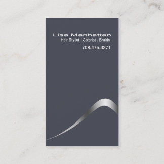 Sliver Sophisticated Business Card template