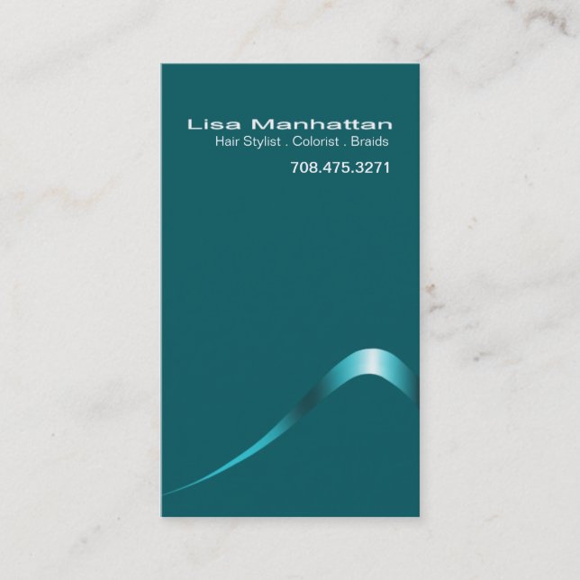 Sliver Sophisticated Business Card template (Front)