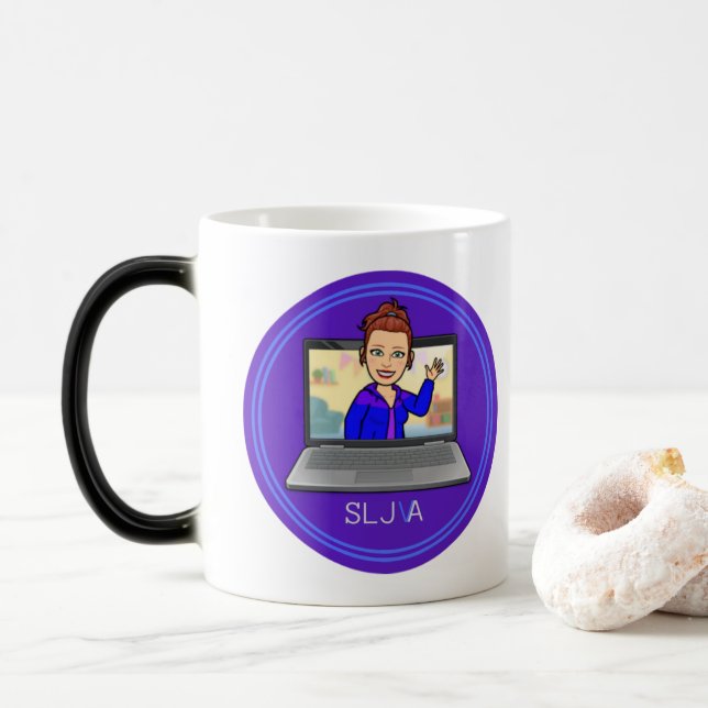 SLJ-VA Cartoon Logo Magic Mug (With Donut)