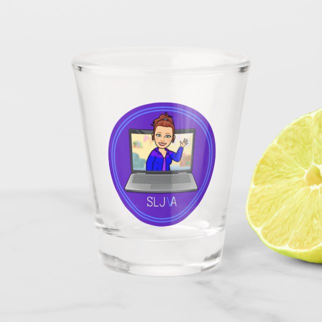 SLJ-VA Cartoon Logo Shot Glass (Front)