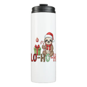 Slo Ho Ho Xmas Sloth Thermal Tumbler