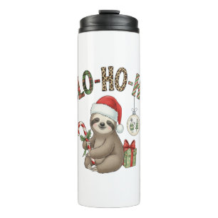 Slo Ho Ho Xmas Sloth Thermal Tumbler