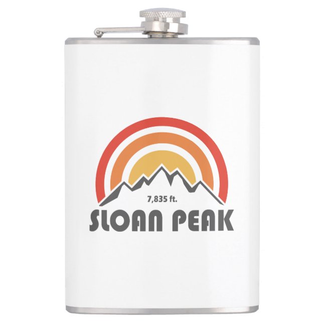 Sloan Peak Washington Hip Flask (Front)