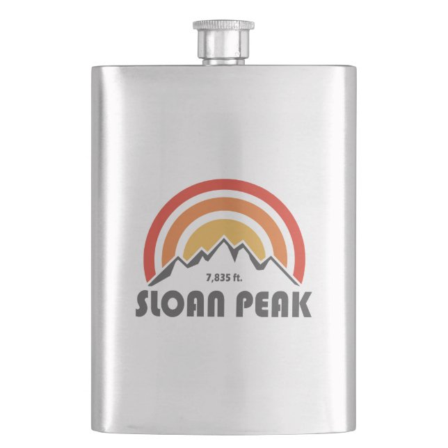 Sloan Peak Washington Hip Flask (Front)