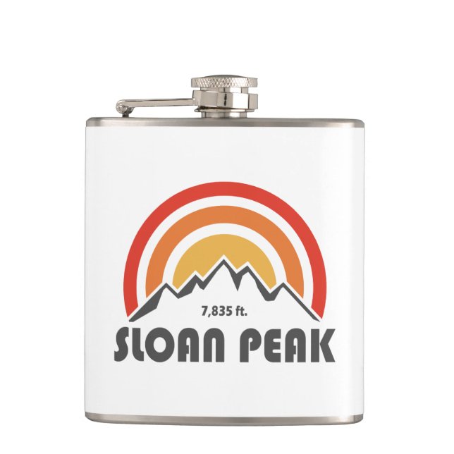 Sloan Peak Washington Hip Flask (Front)