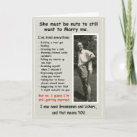 Slob needs Groomsmen and Ushers