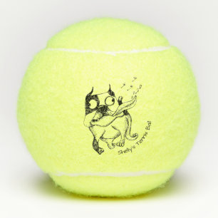 Slobbering Boston Terrier Penn Tennis Balls
