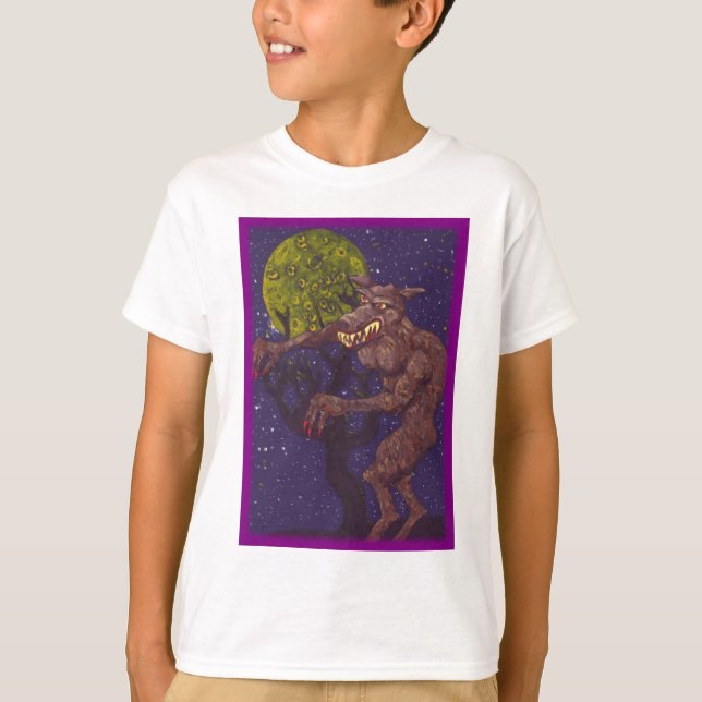 Slobbering Werewolf T-Shirt (Front)