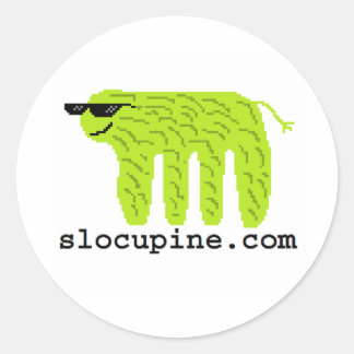 slocupine.com classic round sticker