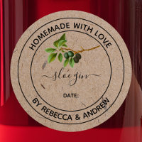 Sloe Gin Kraft Colour Homemade with Love