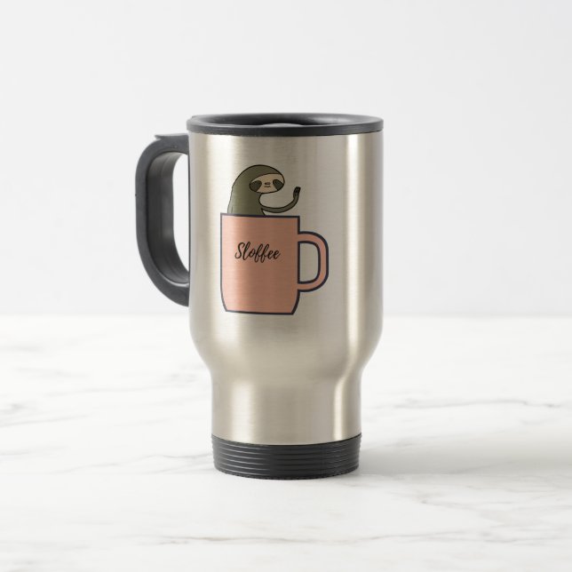 Sloffee Travel Mug (Front Left)