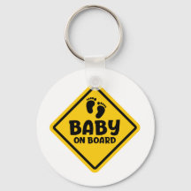 Slogan baby on board - baby aan boord, in auto.
