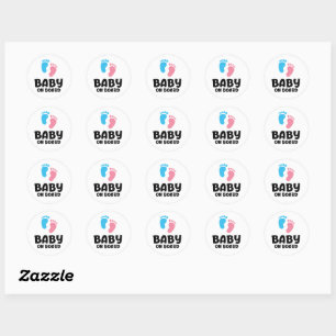 Slogan baby on board — baby on board, in car. classic round sticker