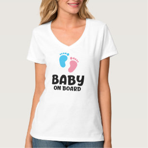 Slogan baby on board — baby on board, in car.  T-Shirt