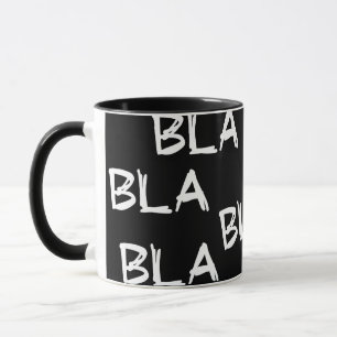 Slogan blah blah. Good or fake news. Mug