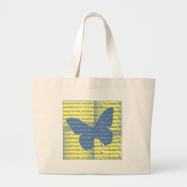 Slogan Butterfly Large Tote Bag (Front)