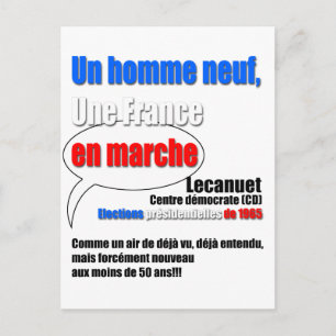 Slogan En Marche Postcard