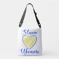 Slogan Slava Ukraini Glory to Ukraine heart