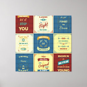 Slogan Typography Canvas Print