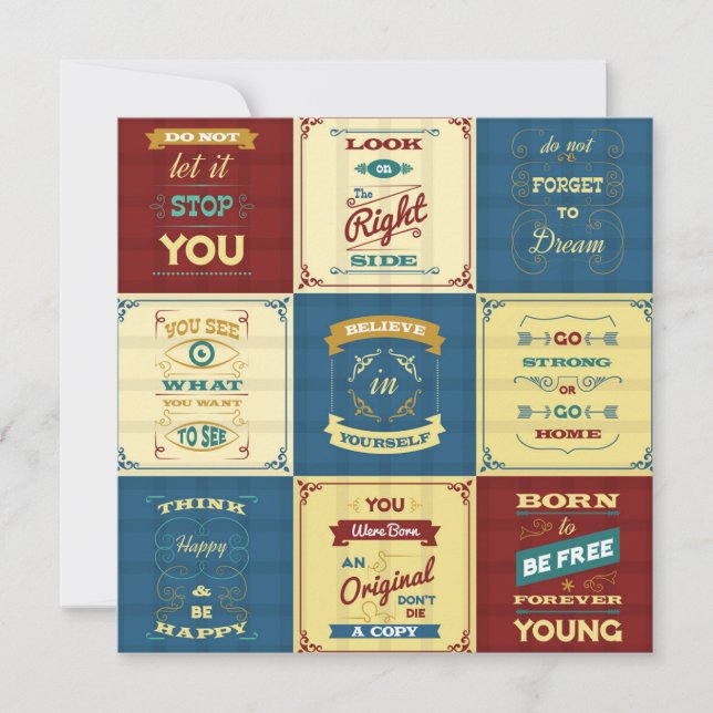 Slogan Typography Holiday Card (Front)